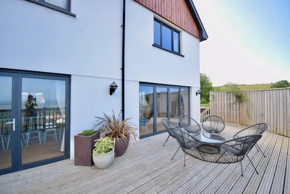 Decked area at Ty Ni