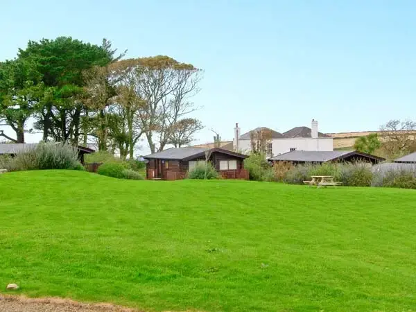 Countryside views at Ty Pren Pet-Friendly Log Cabin, South Wales 