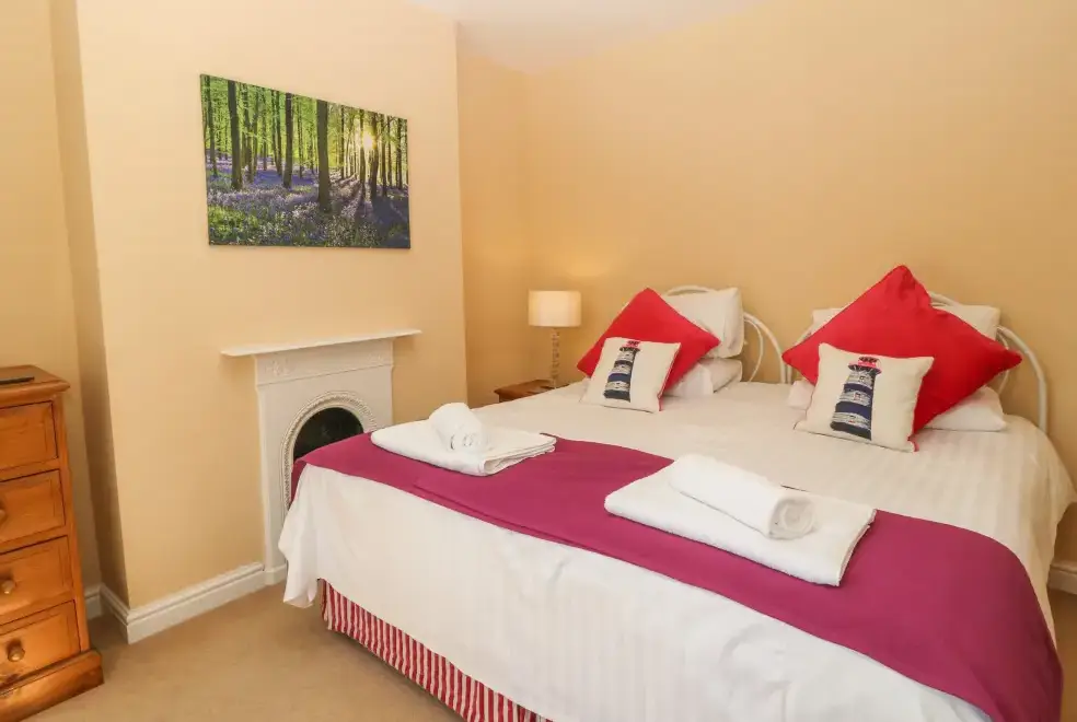 Bedroom at Tyddyn Goronwy Beach Cottage, Coastal Snowdonia