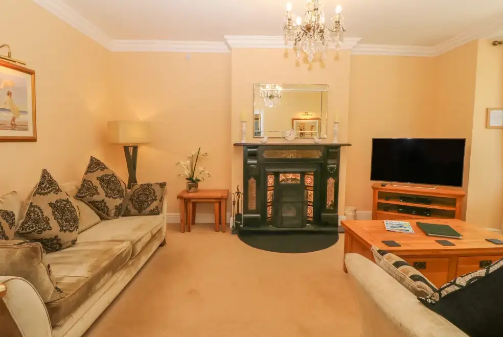 Lounge at Tyddyn Goronwy Beach Cottage, Coastal Snowdonia