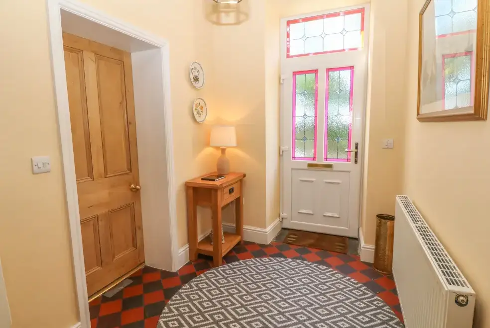 Boot room at Tyddyn Goronwy Beach Cottage, Coastal Snowdonia