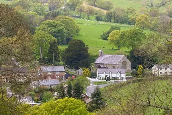 Countryside views at Tyn Y Celyn Uchaf