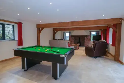 Games Room at Tyn Y Celyn Isaf, Denbighshire