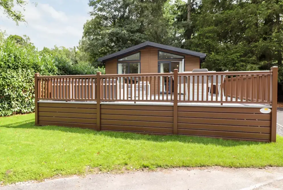 Decked area at Unique Luxury Lodge