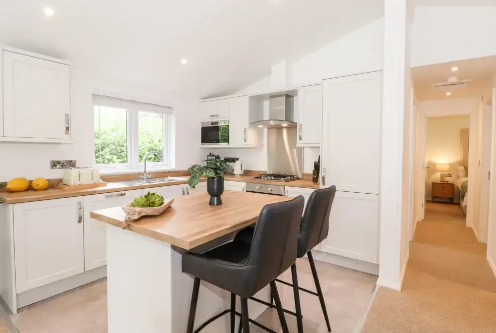 Kitchen/diner at Unique Luxury Lodge
