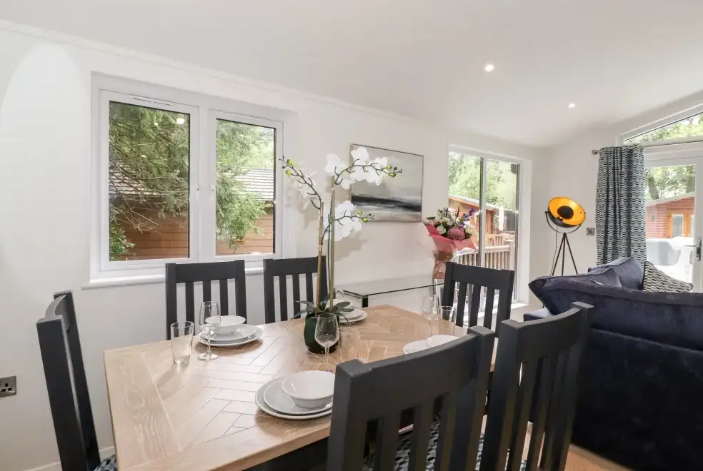 Dining room at Unique Luxury Lodge