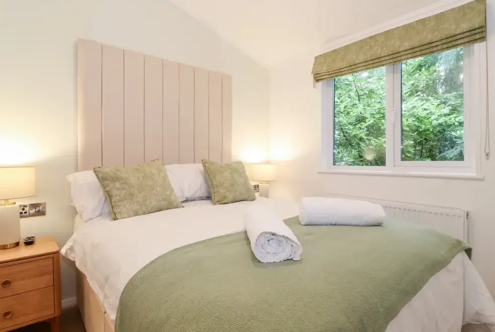 Bedroom at Unique Luxury Lodge
