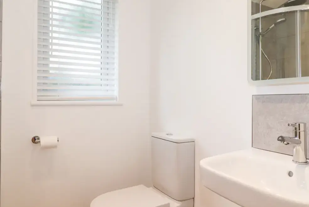 Shower room at Unique Luxury Lodge