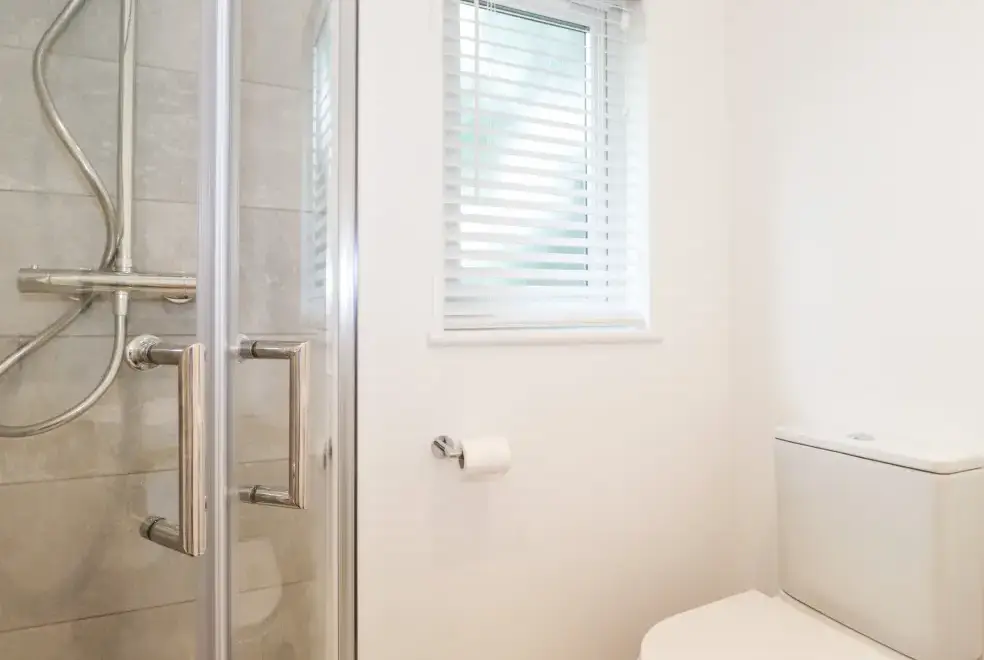 Shower room at Unique Luxury Lodge