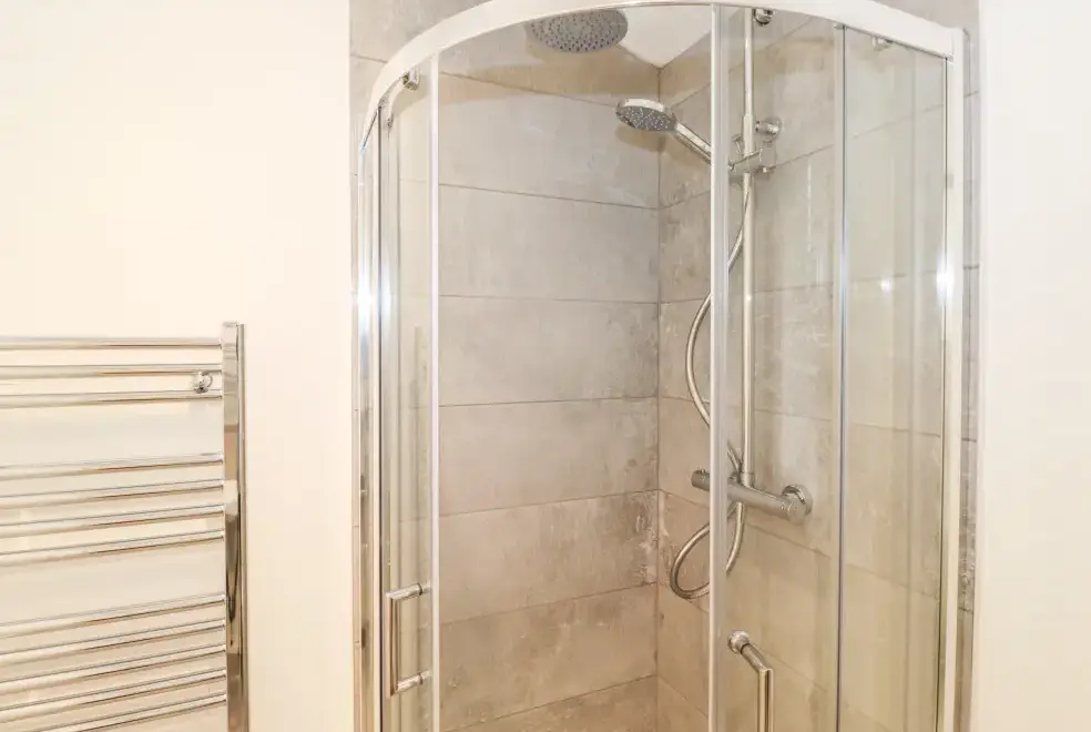 Shower room at Unique Luxury Lodge