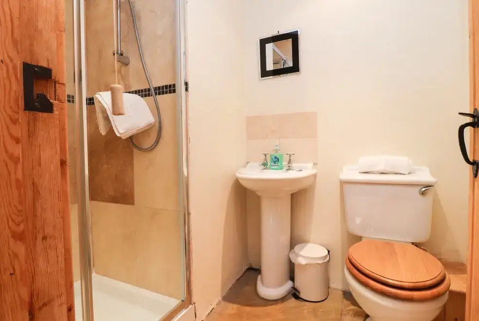Shower room at Usherwoods Barn, Forest of Bowland