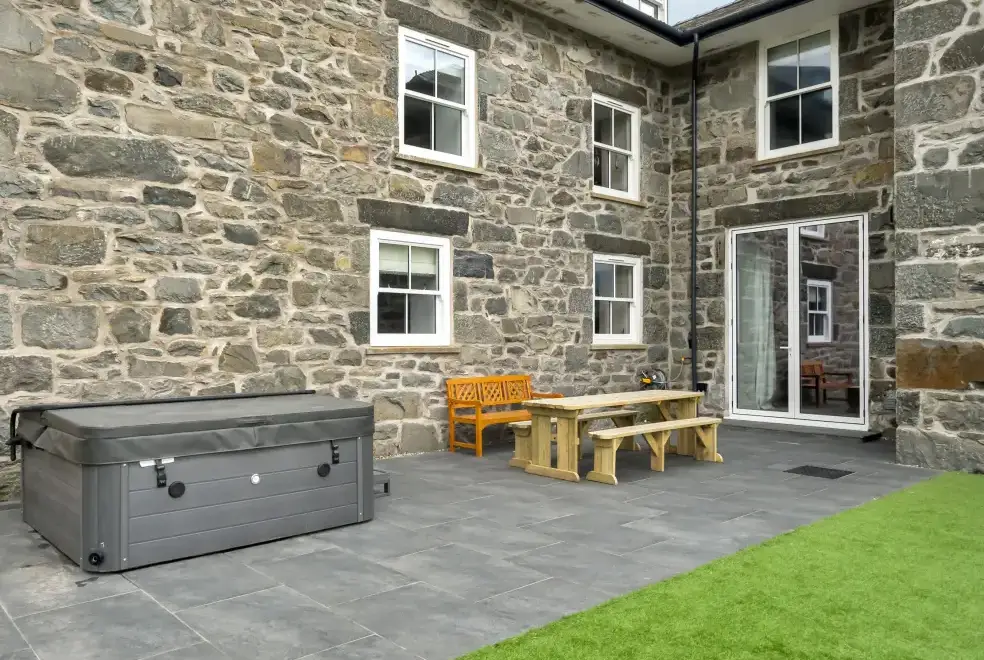 Patio area at Valerian Lodge