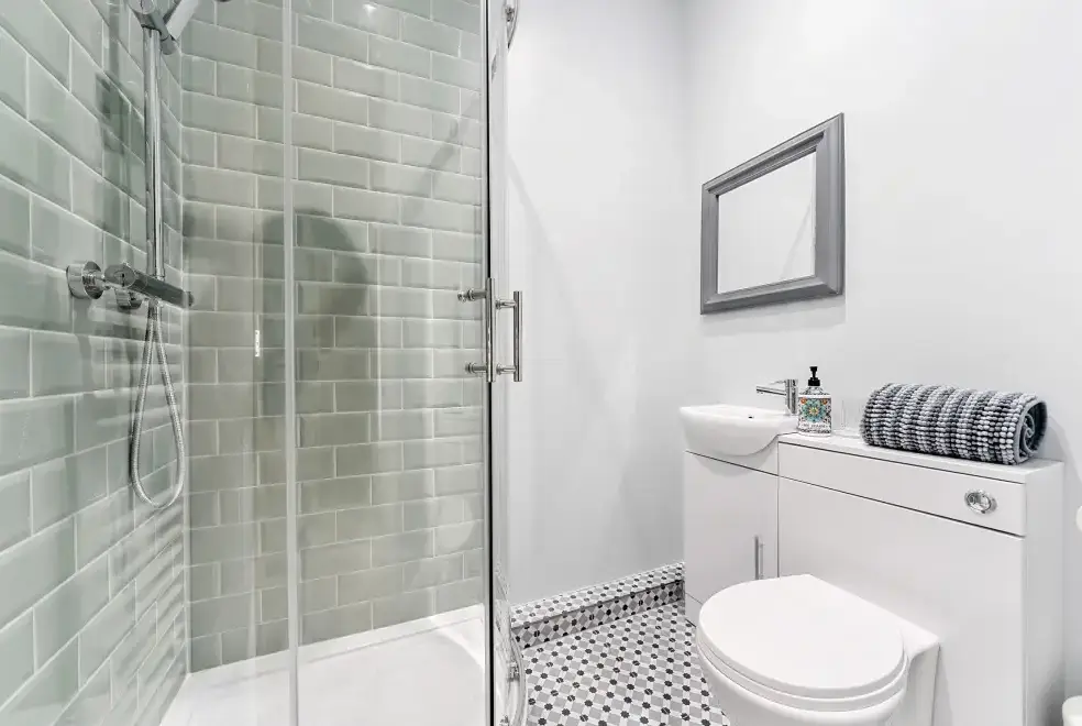 Shower room at Valerian Lodge