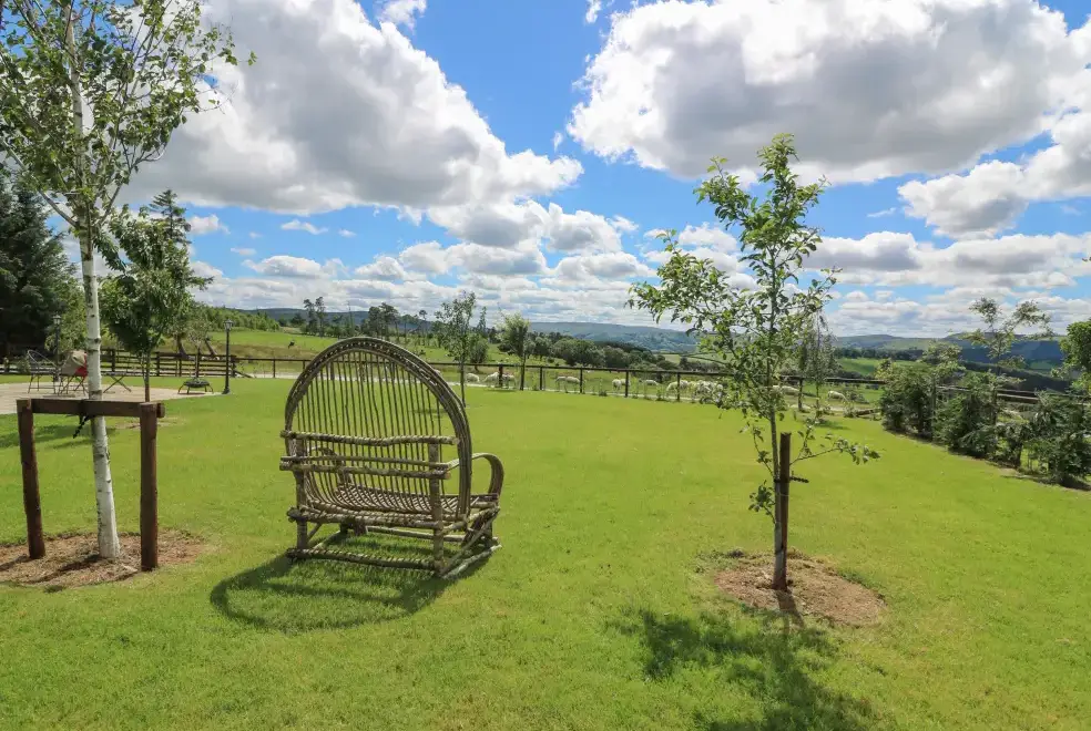 Countryside views at Valley View Cabin
