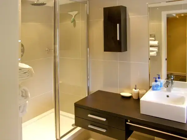 Shower room at Valley View Cottage