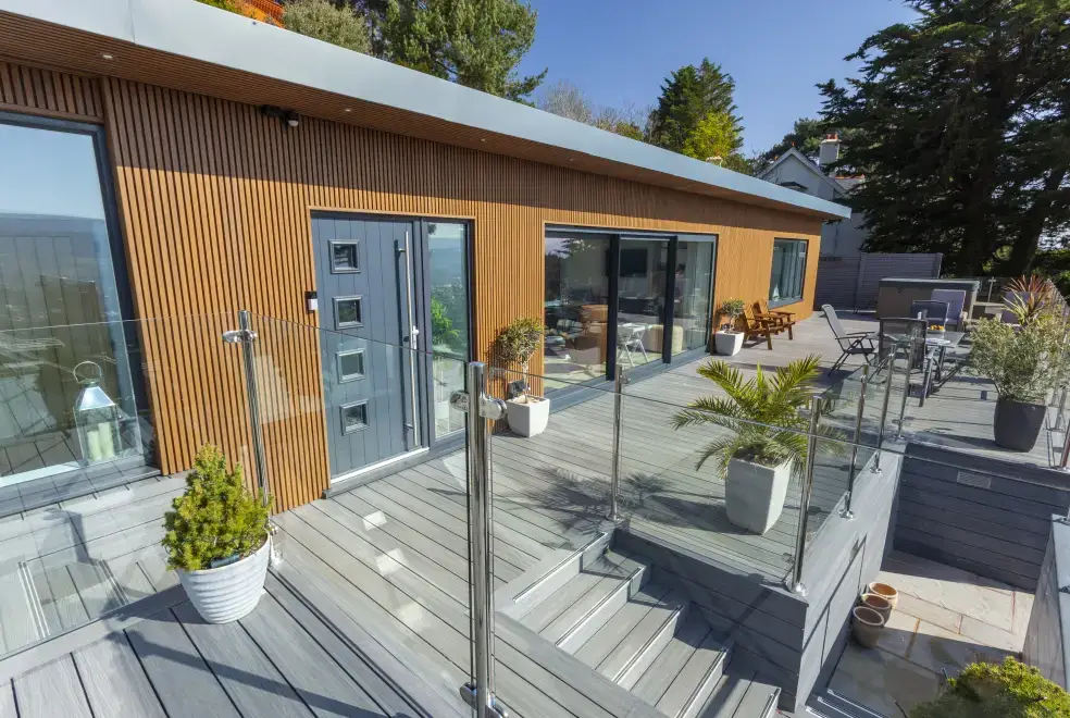 Decked area at Views Galore