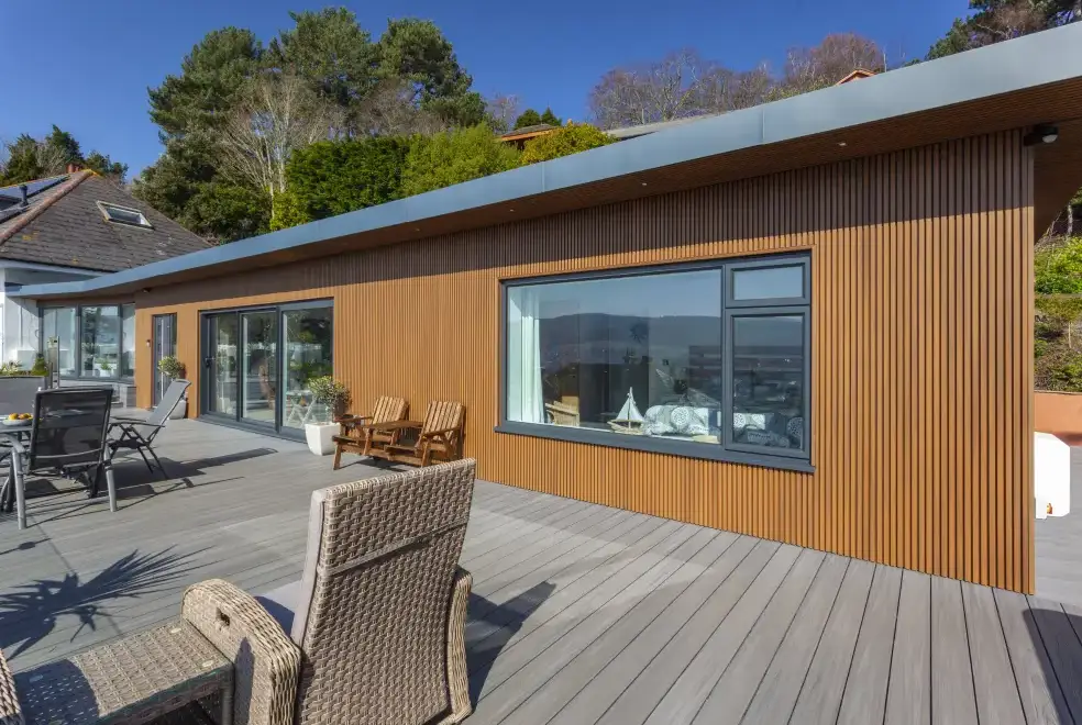 Decked area at Views Galore