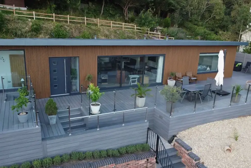 Decked area at Views Galore