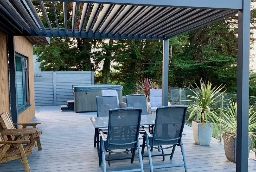 Decked area at Views Galore