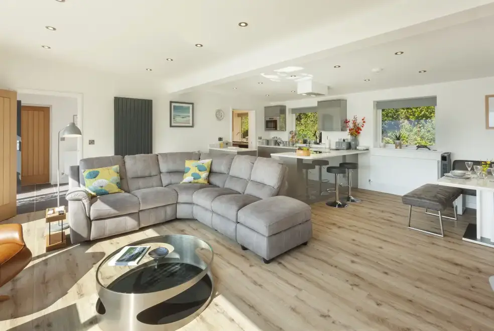 Open plan living area at Views Galore