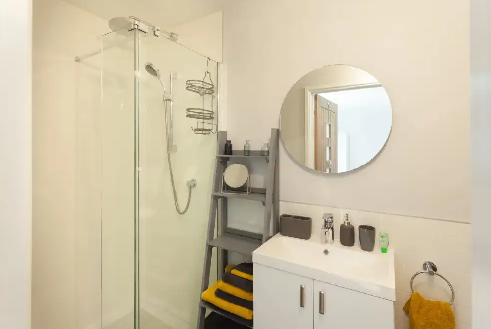 Shower room at Views Galore