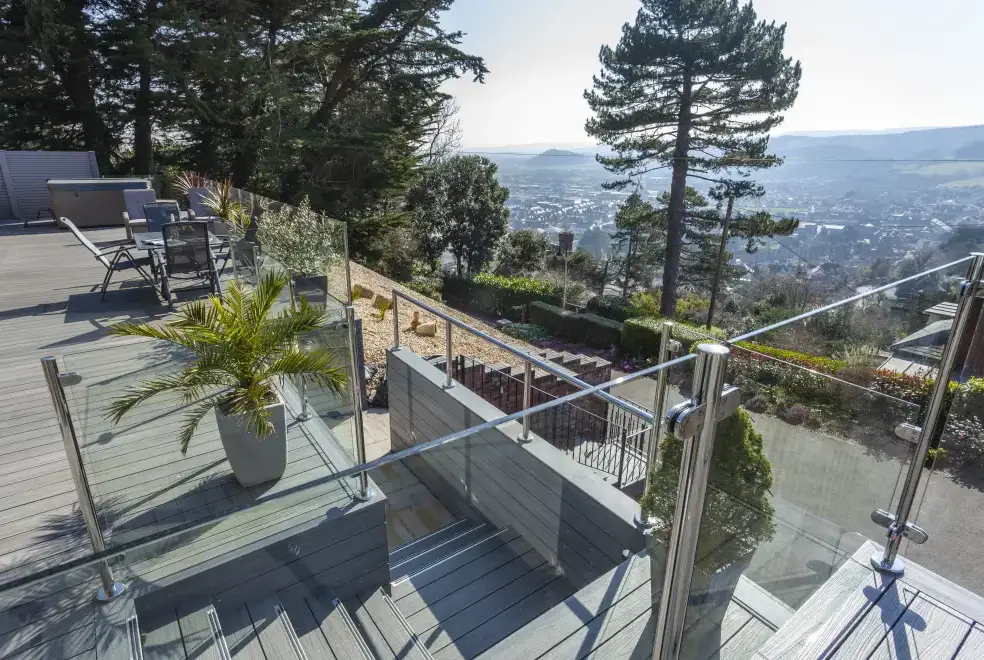 Decked area at Views Galore