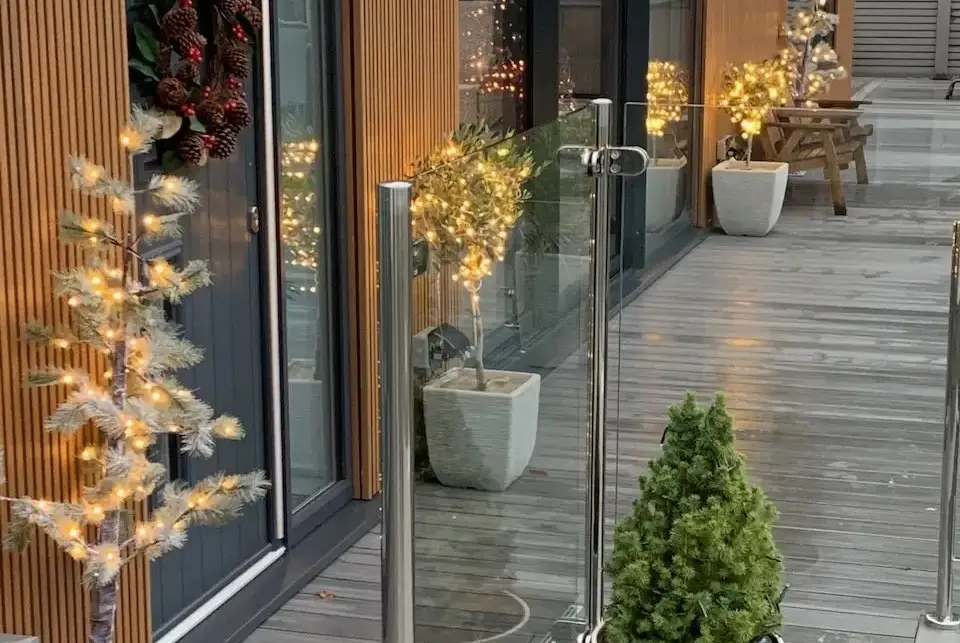 Decked area at Views Galore