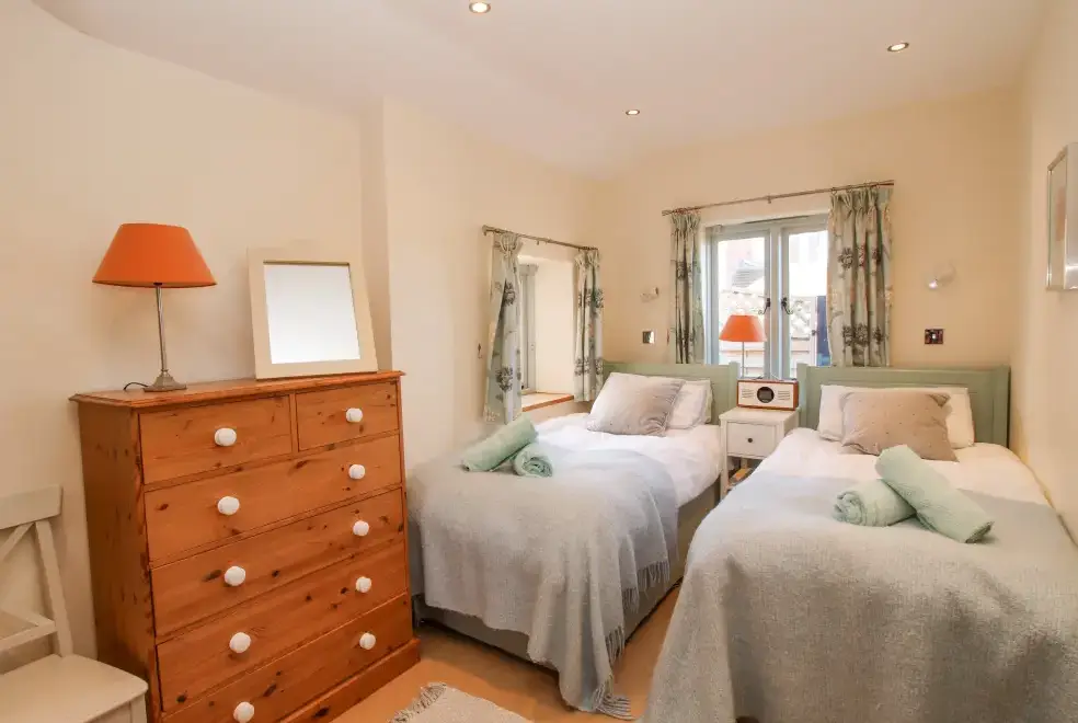Bedroom at Virginia Barn near Shrewsbury
