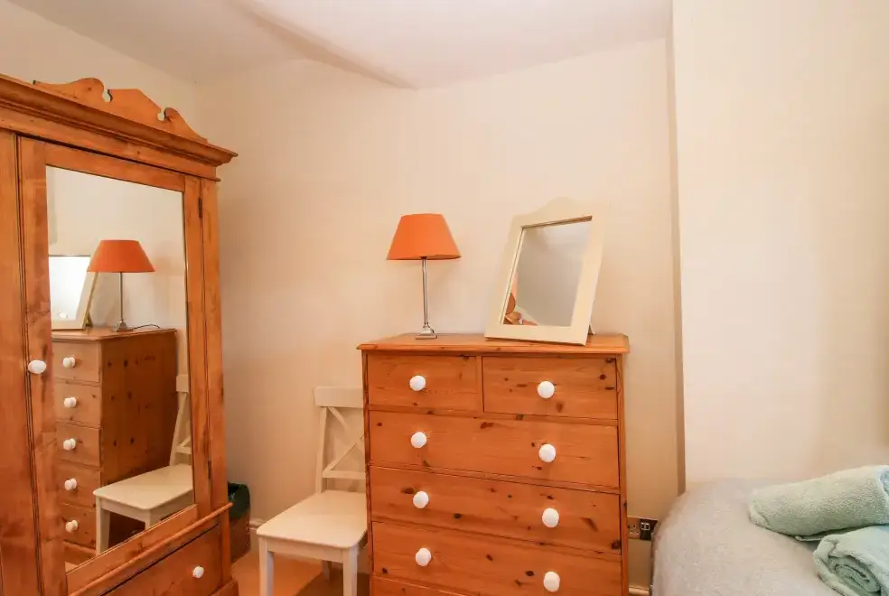 Bedroom at Virginia Barn near Shrewsbury