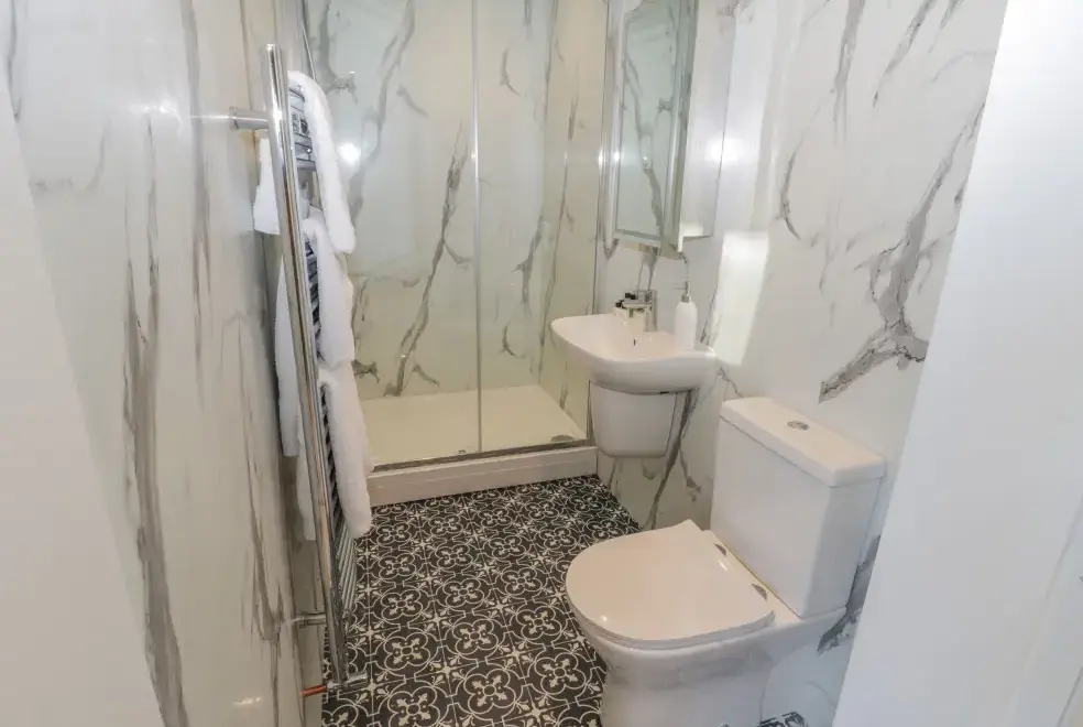 Shower room at Voebroch