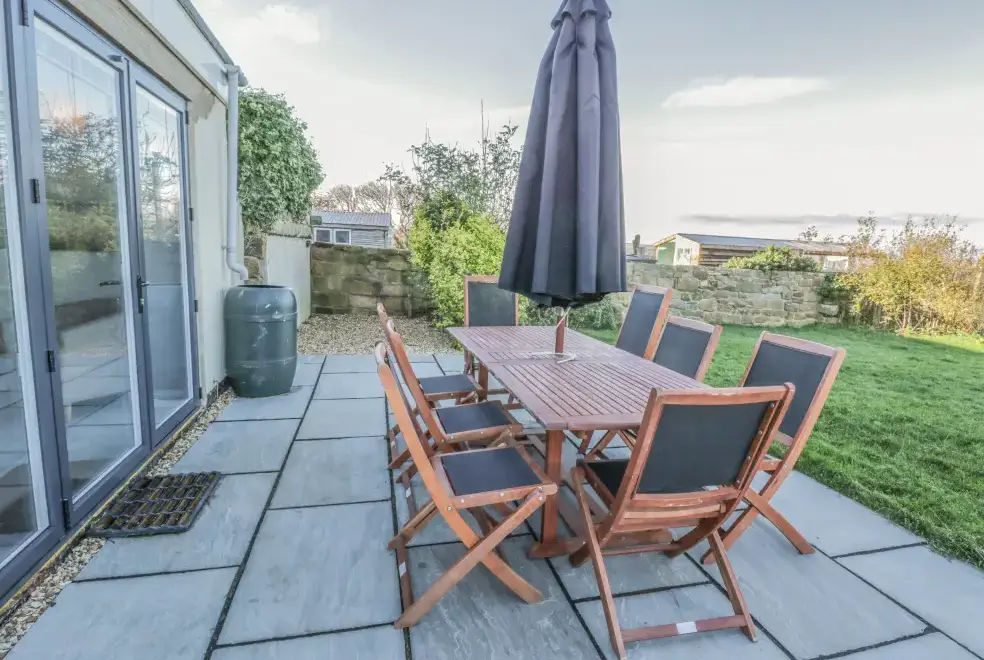 Patio area at Voebroch