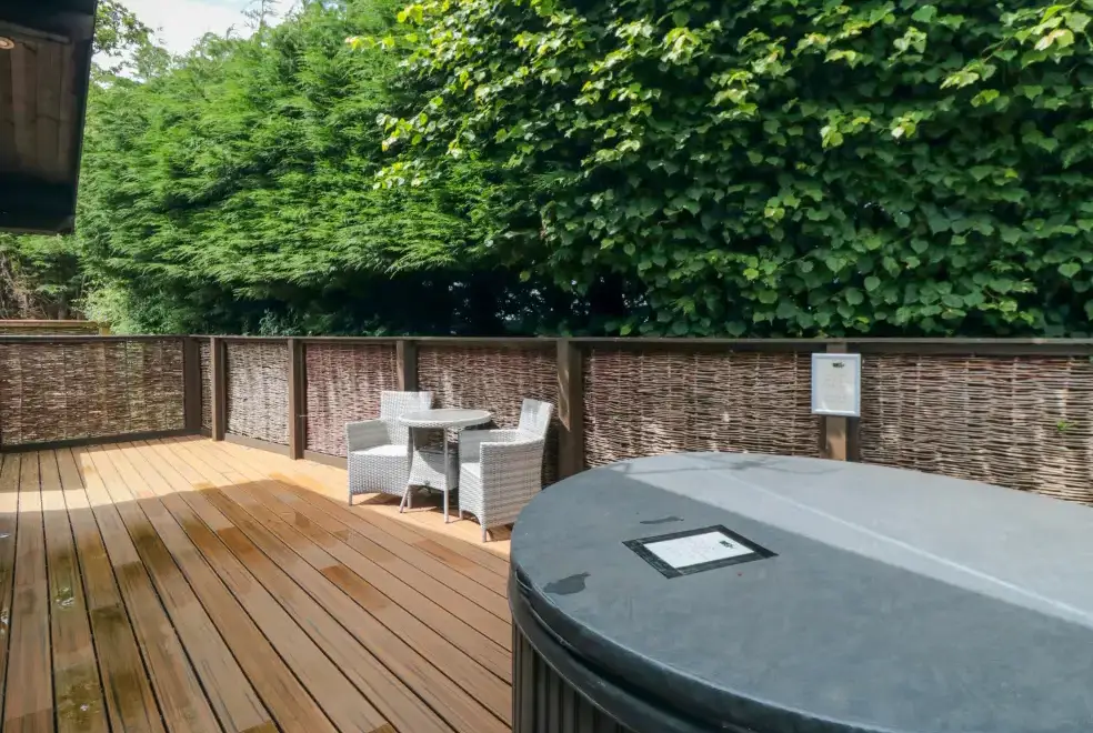 Decked area at Wainstones Lodge 2