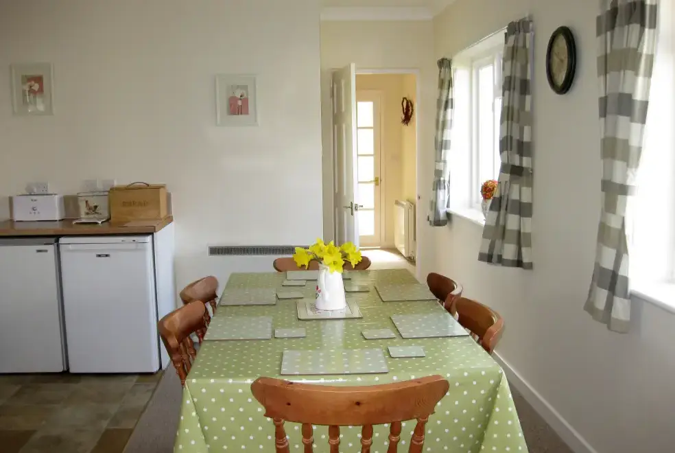 Dining room at Waterlake Cottage, Orcheston, nr Stonehenge