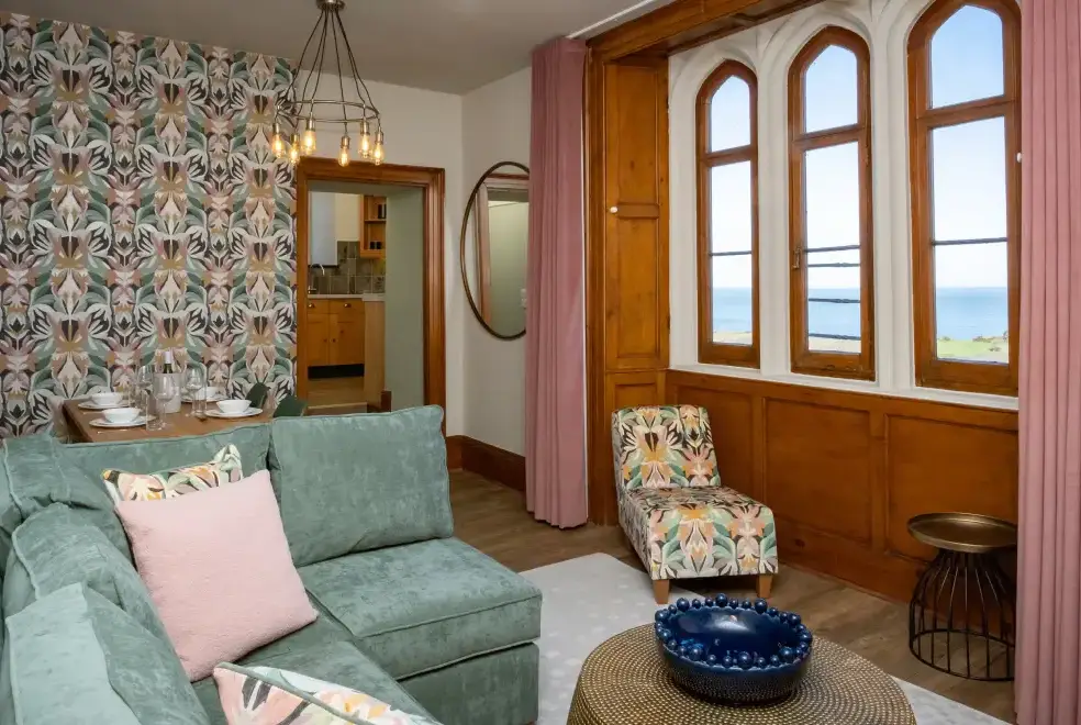 Lounge at Watermouth Castle, Harbour Apartment