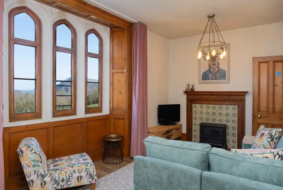 Lounge at Watermouth Castle, Harbour Apartment