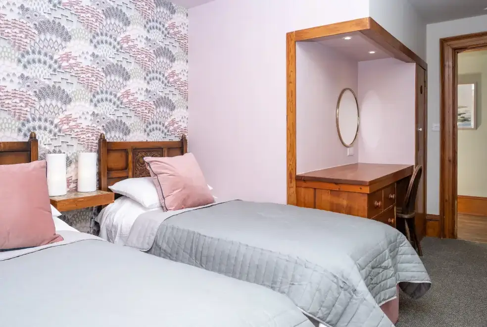 Bedroom at Watermouth Castle, Harbour Apartment