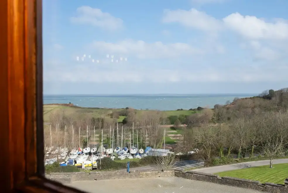 Sev view at Watermouth Castle, Harbour Apartment