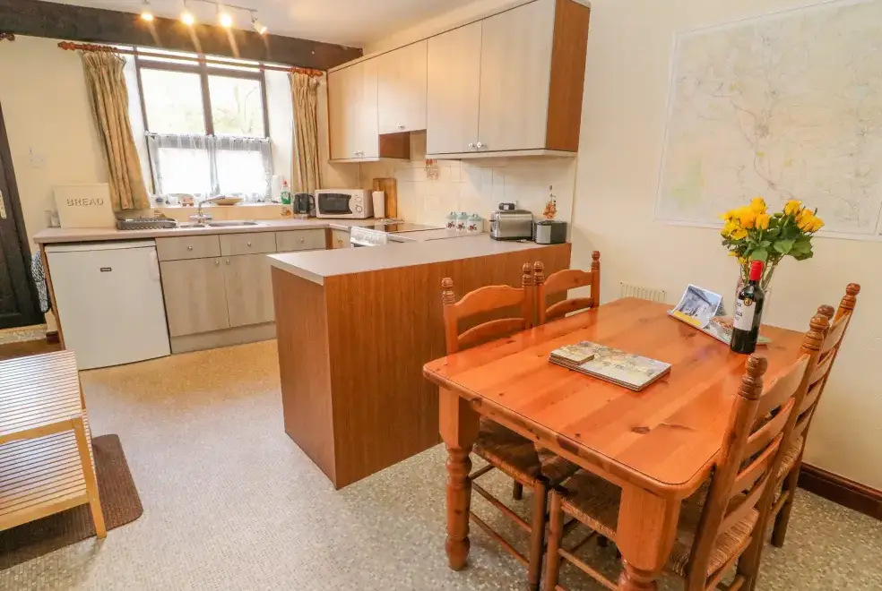 Kitchen/diner at Watershed Pet-Friendly Cottage, Yorkshire Dales National Park, 
