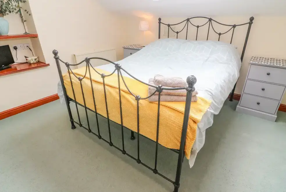 Bedroom at Watershed Pet-Friendly Cottage, Yorkshire Dales National Park, 