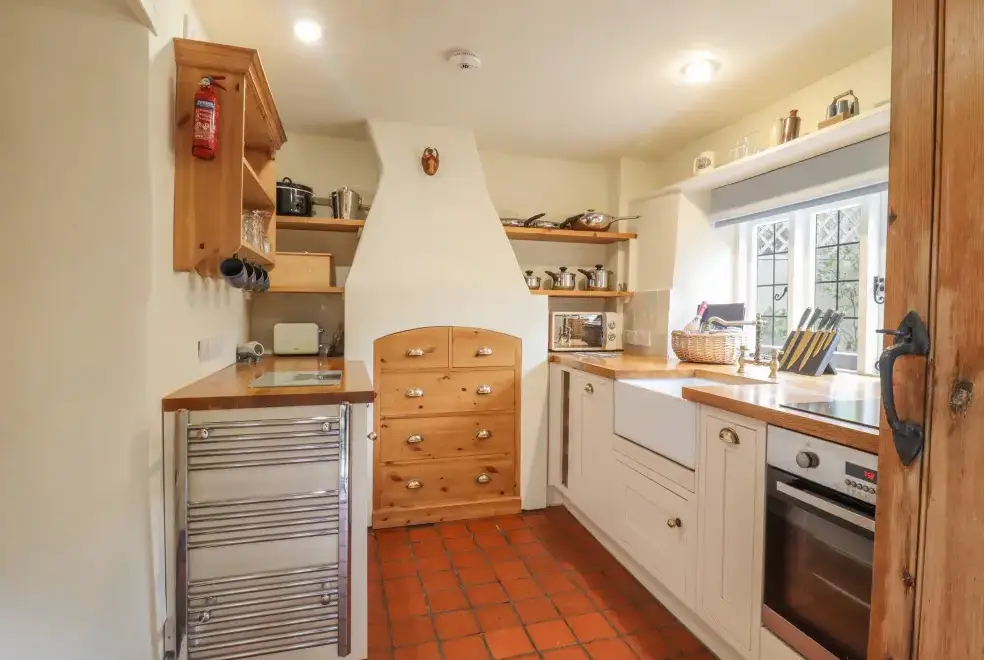 Farmhouse style kitchen at Wayside Cottage