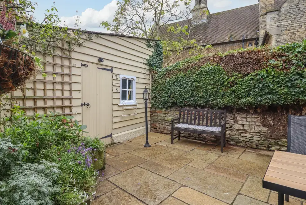 Patio area at Wayside Cottage