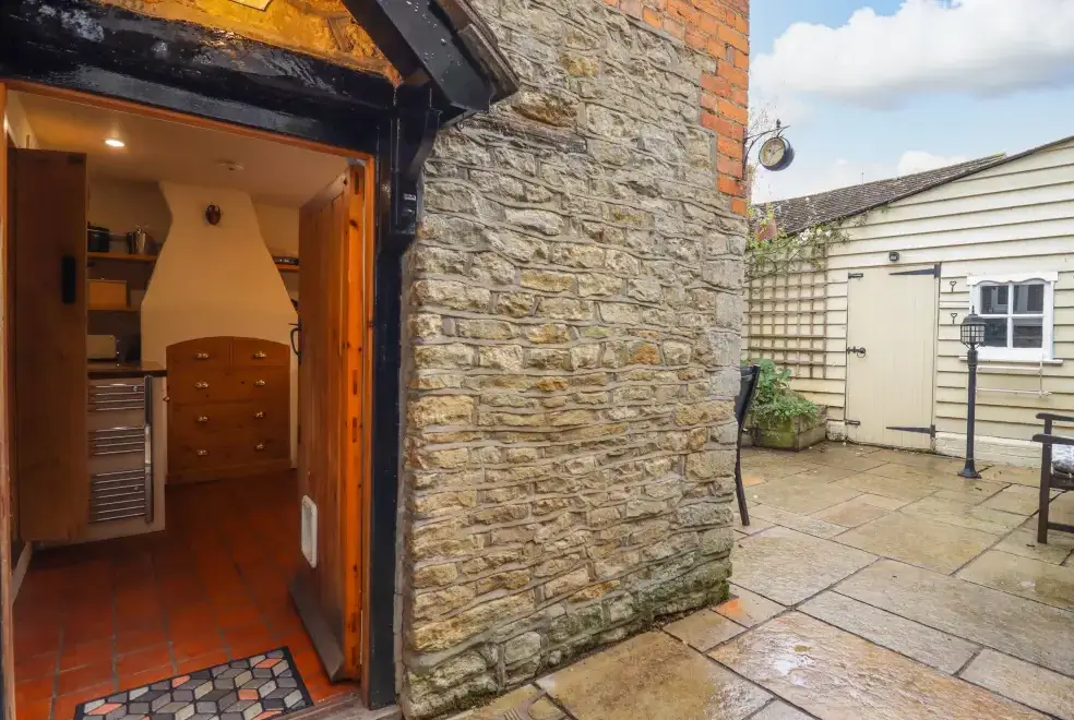 Patio area at Wayside Cottage