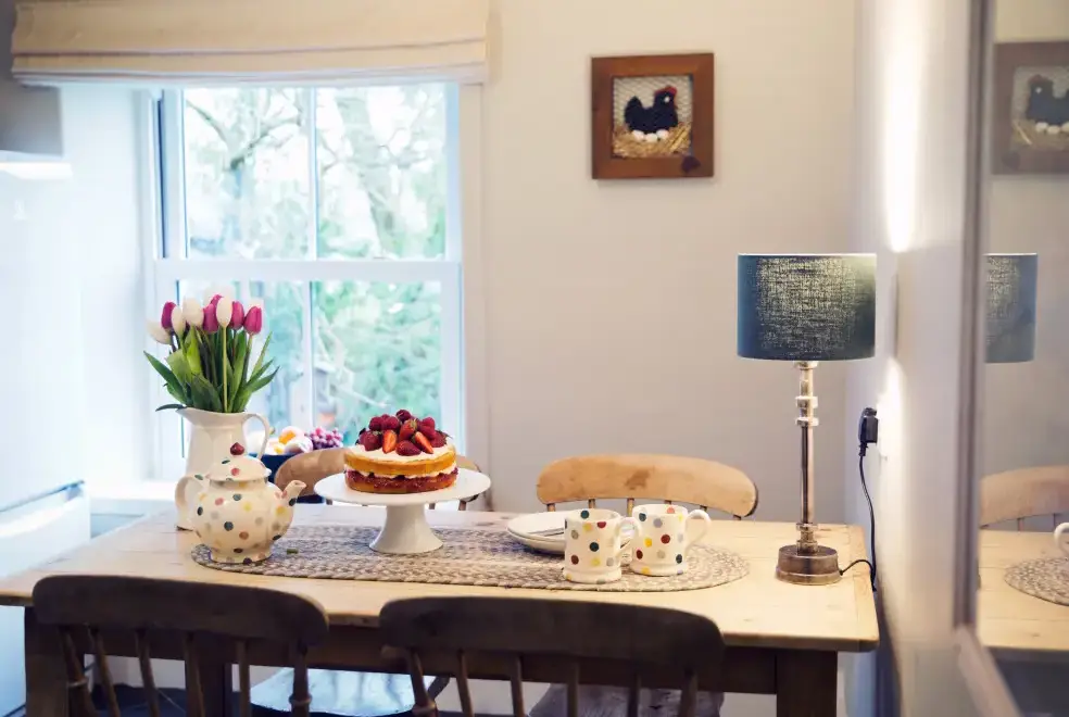 Dining room at West House