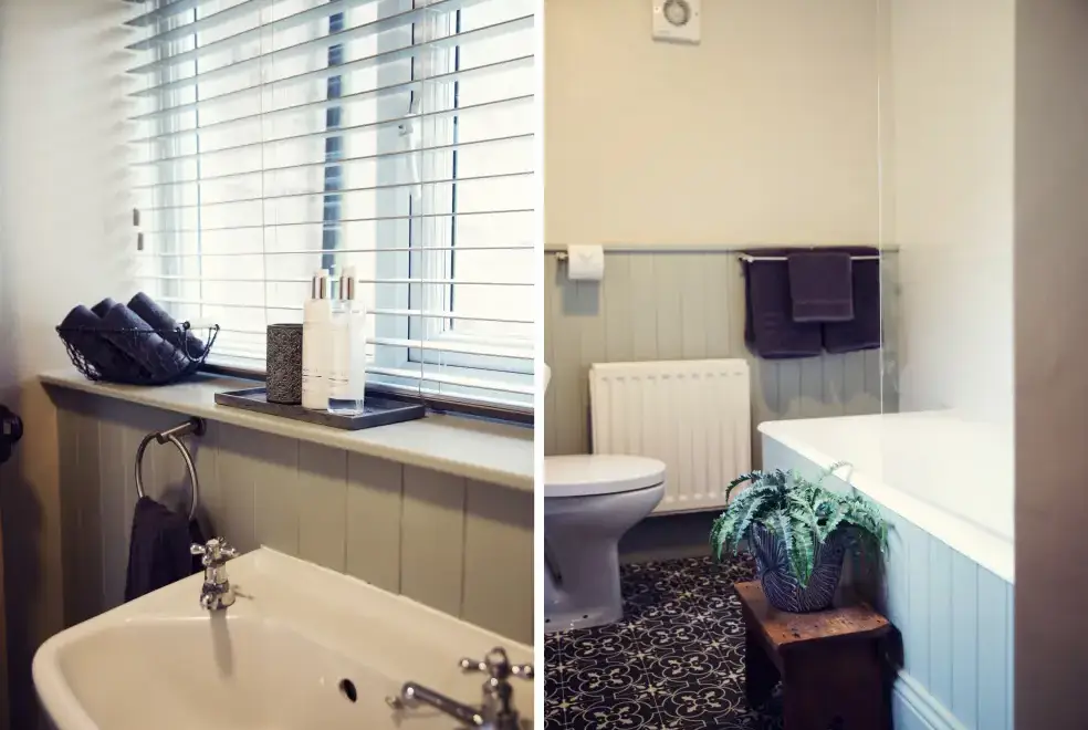 Family bathroom at West House