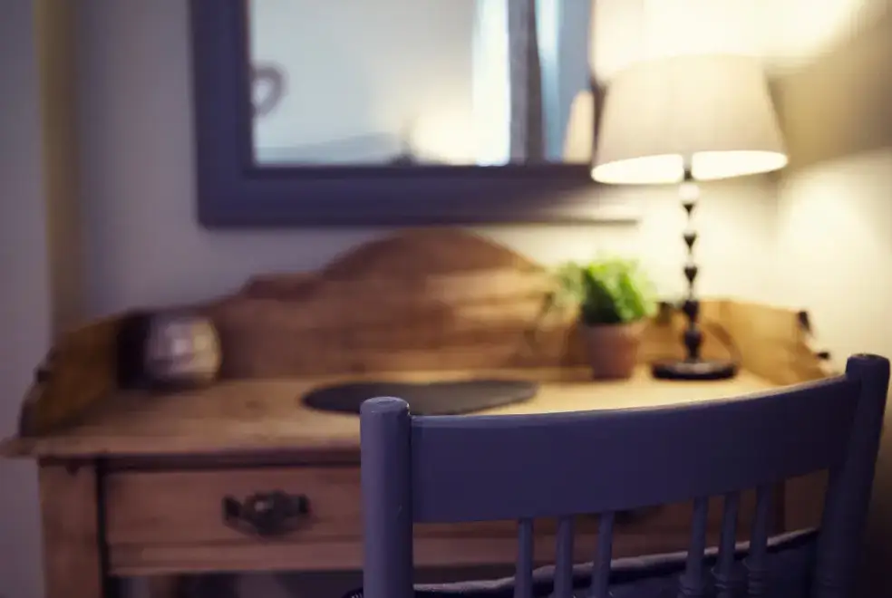 Desk area at West House