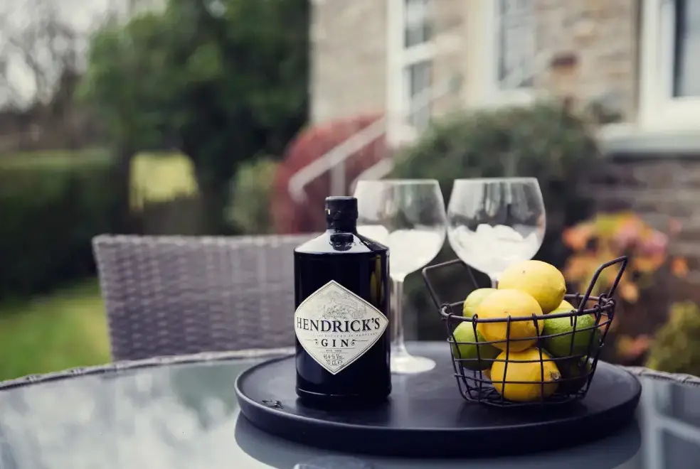 Patio area at West House