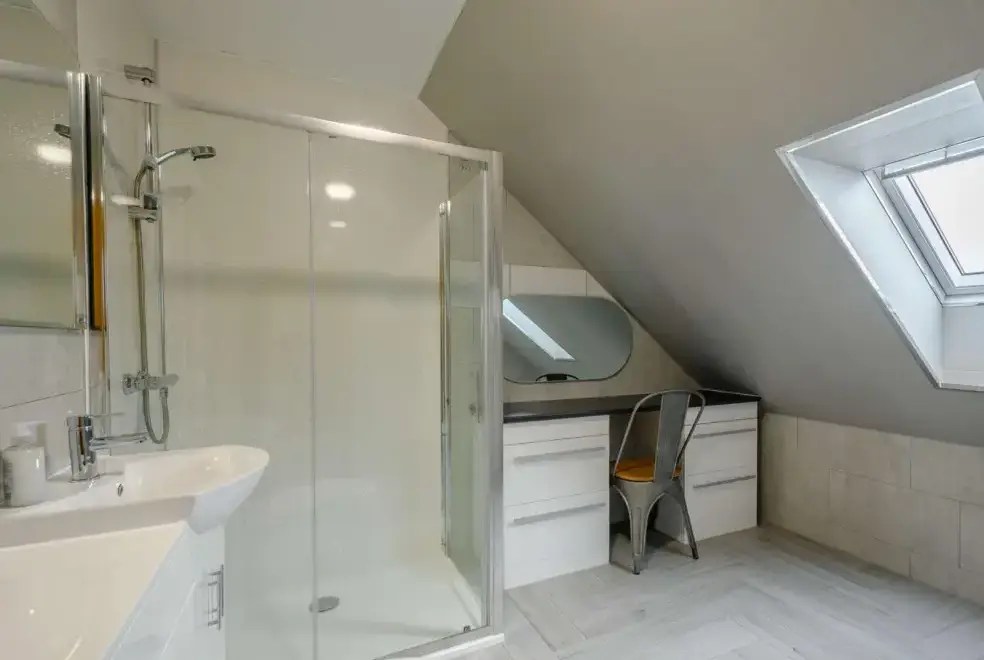 Shower room at Westertonhill Holiday Lodge 5