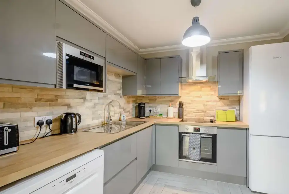 Well equipped kitchen at Westertonhill Holiday Lodge 2