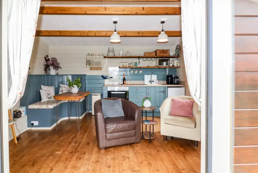 Open plan living area at Westfield Lodge