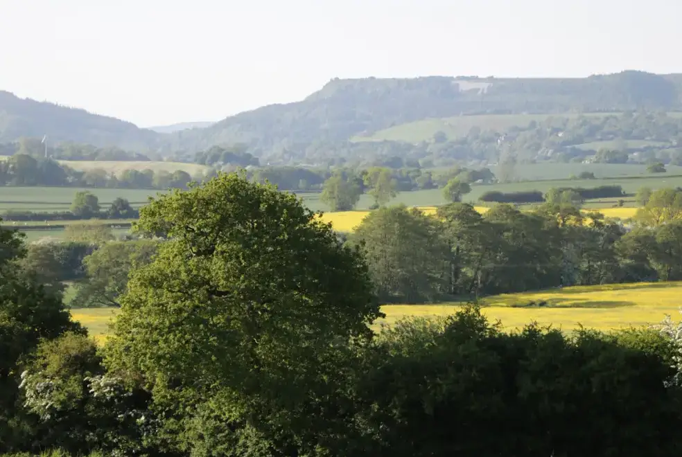 Countryside views at Wheelhouse Barn near the North York Moors